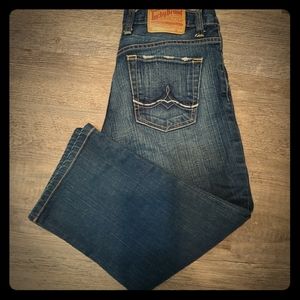 Lucky Brand Button Fly Cropped Jeans